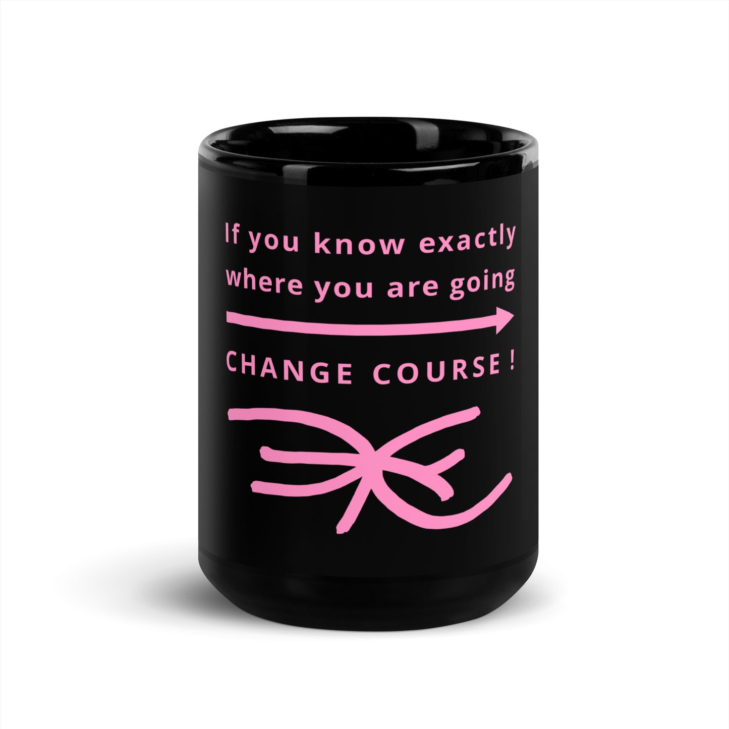 Black Glossy Mug (Reflections / Questions collection)