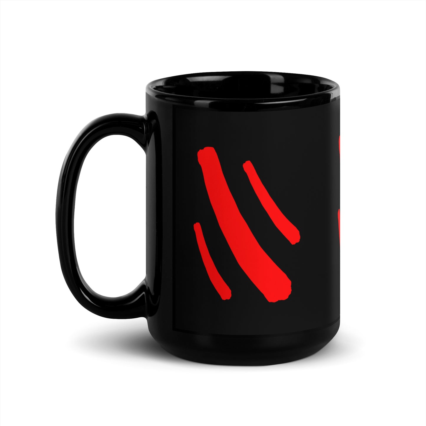 Black Glossy Mug (Abstract Chic collection)