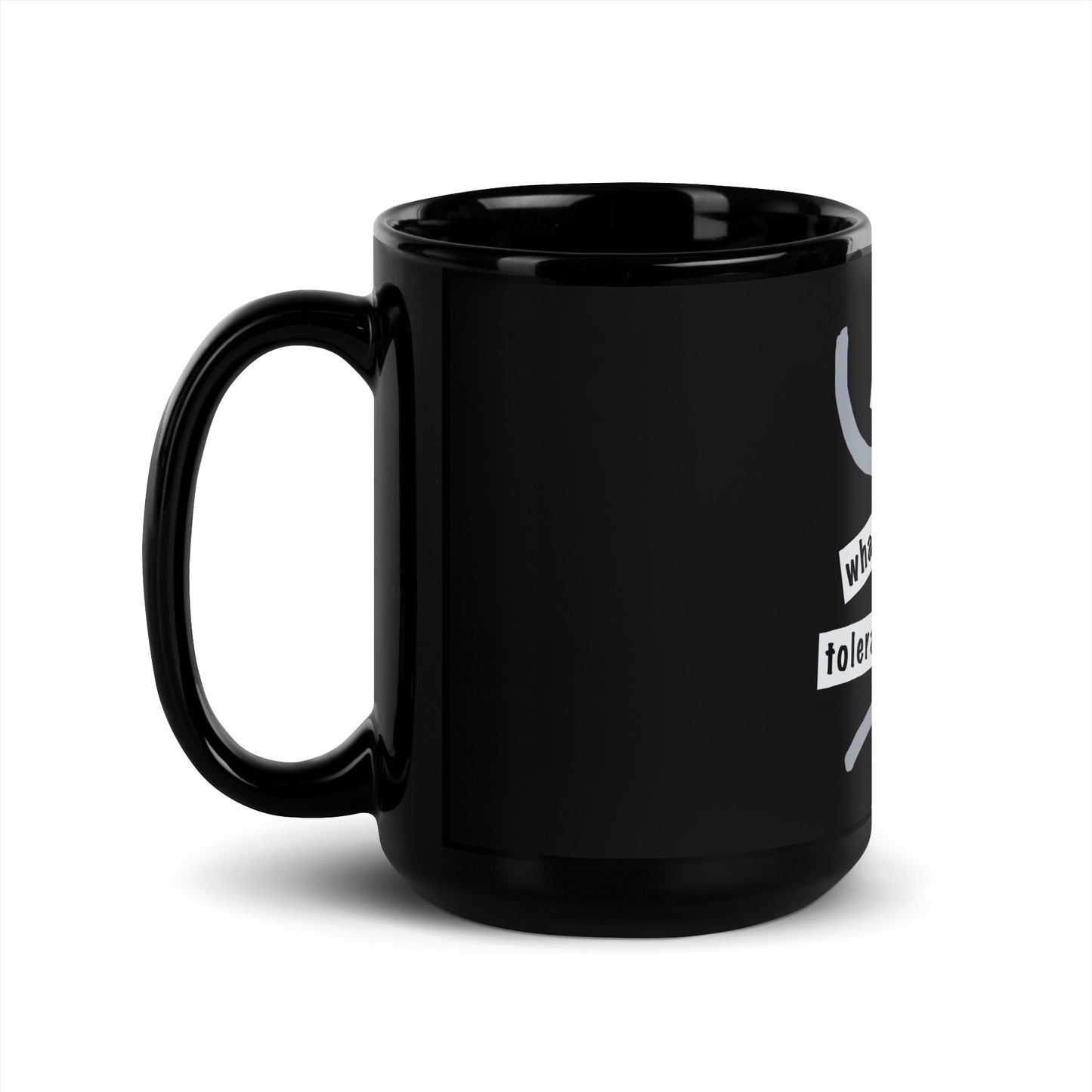 Black Glossy Mug (Reflections / Questions collection)