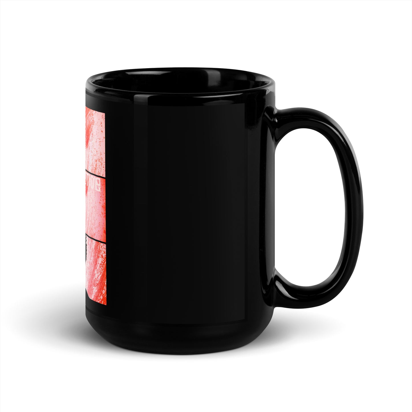 Black Glossy Mug (Abstract Chic collection)