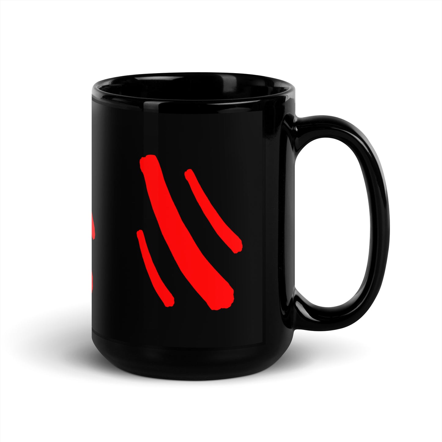 Black Glossy Mug (Abstract Chic collection)