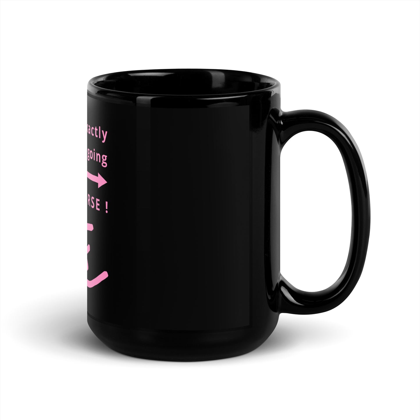 Black Glossy Mug (Reflections / Questions collection)