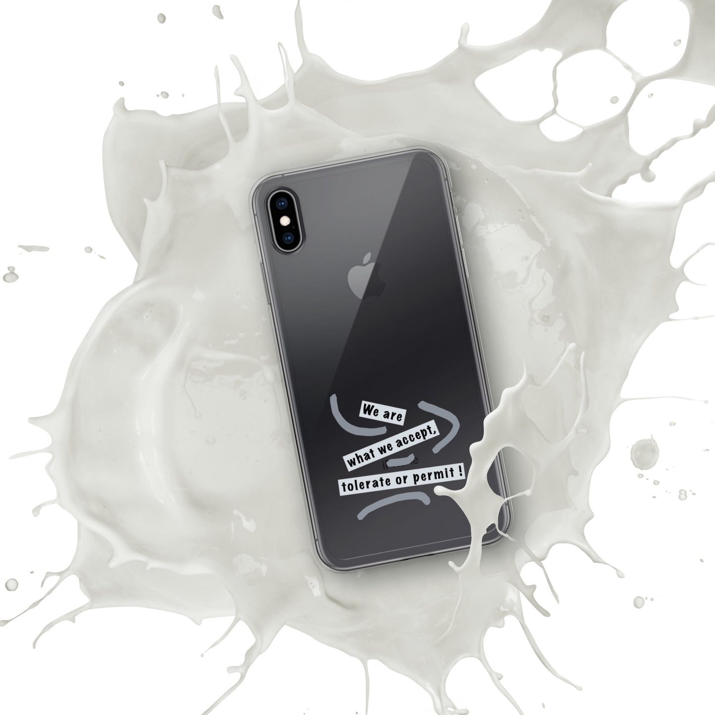 Clear Case for iPhone® (Reflections / Questions collection)