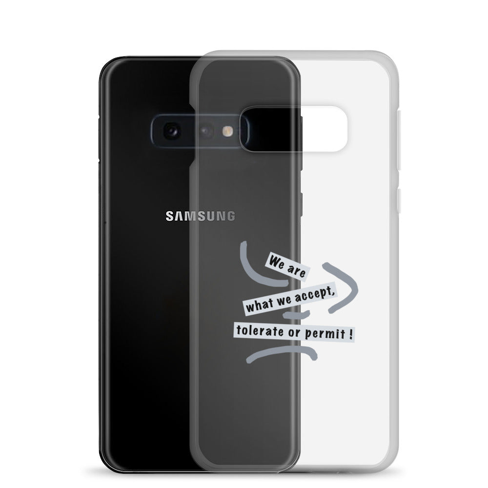 Clear Case for Samsung® (Reflections / Questions collection)