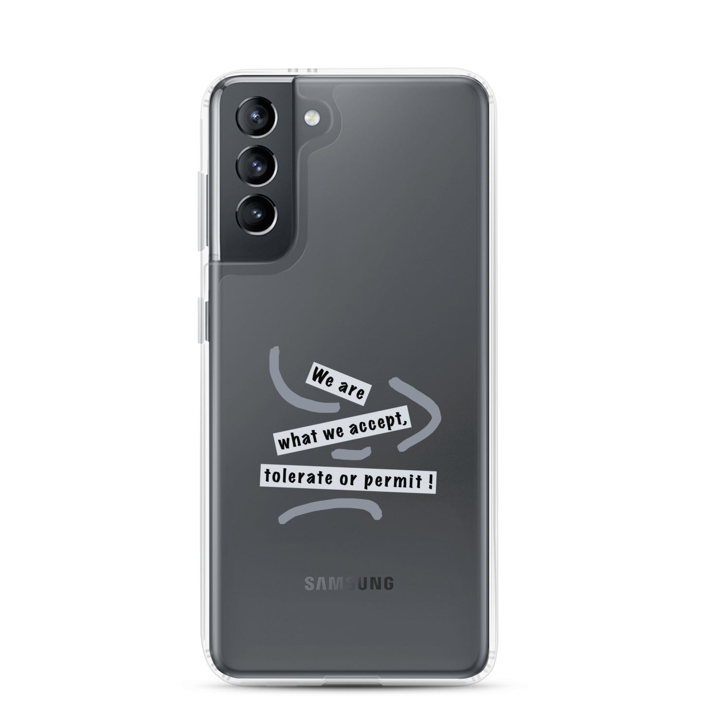 Clear Case for Samsung® (Reflections / Questions collection)