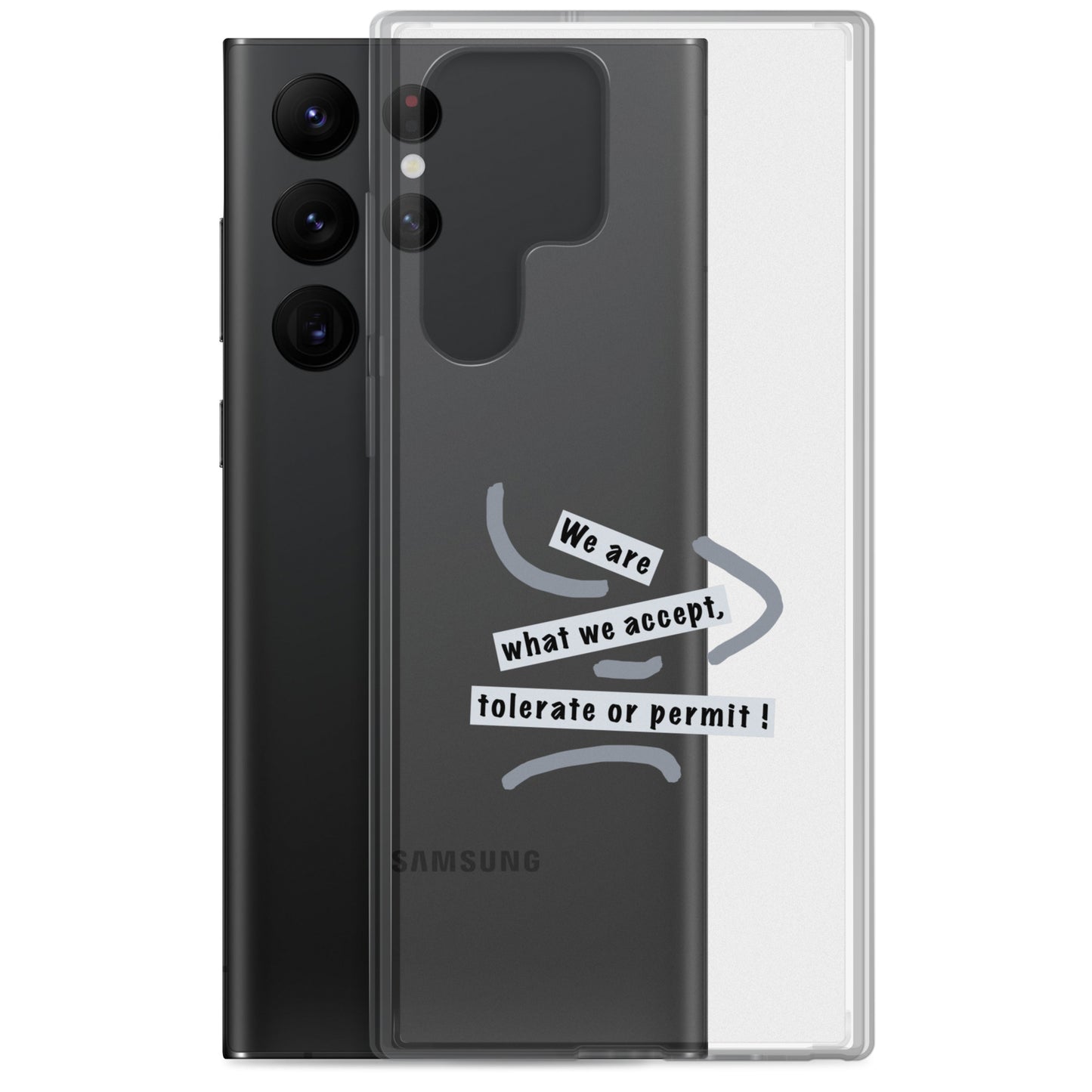 Clear Case for Samsung® (Reflections / Questions collection)