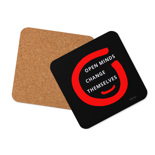 Cork-back coaster (Reflections / Questions collection)