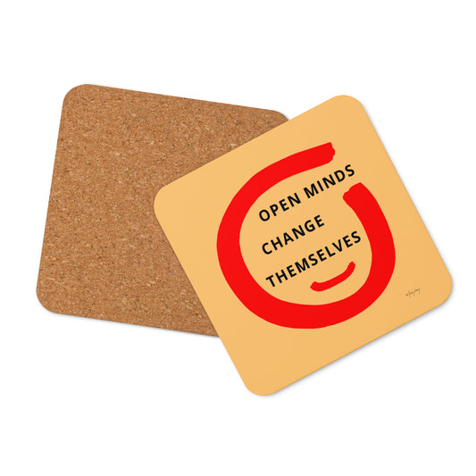 Cork-back coaster (Reflections / Questions collection)