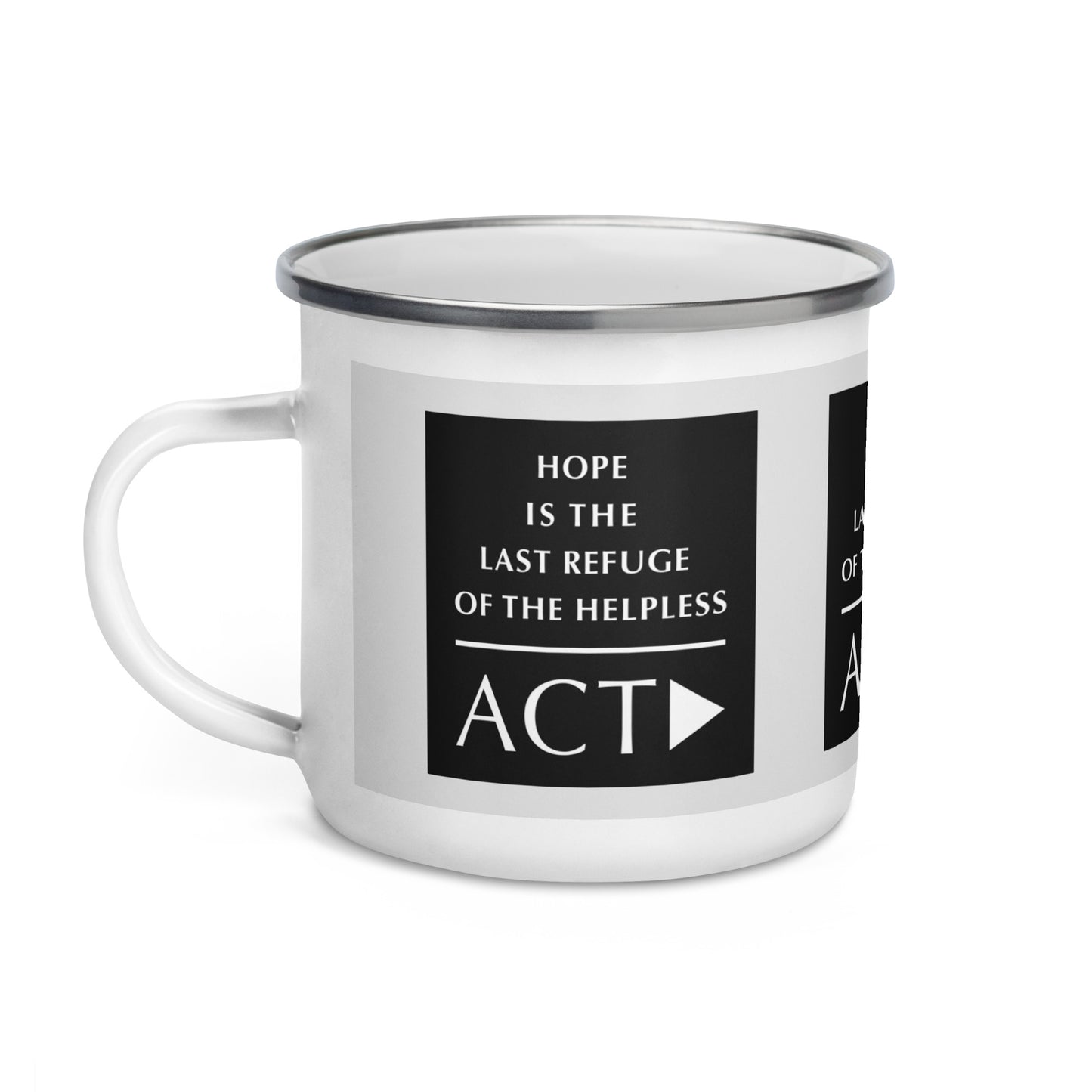 Enamel Mug (Reflections / Questions collection)