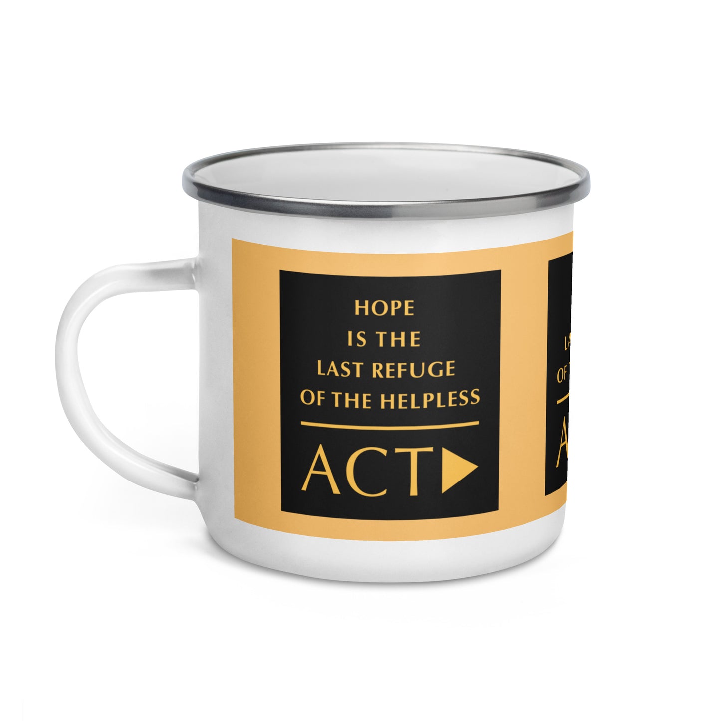 Enamel Mug (Reflections / Questions collection)