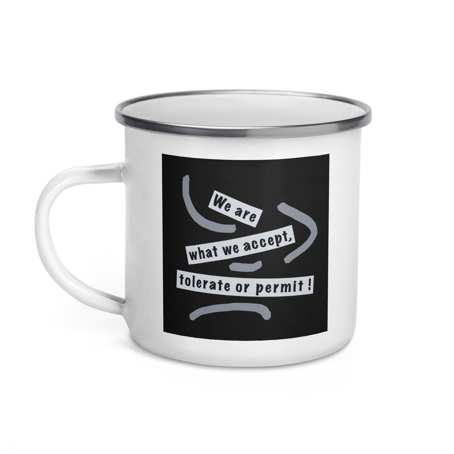 Enamel Mug (Reflections / Questions collection)