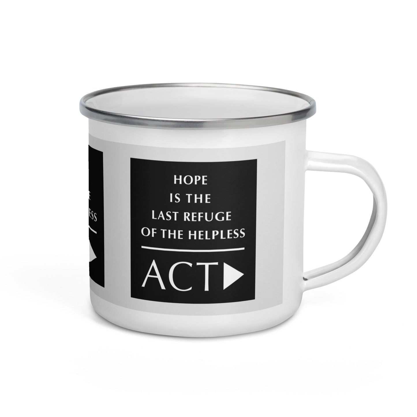 Enamel Mug (Reflections / Questions collection)