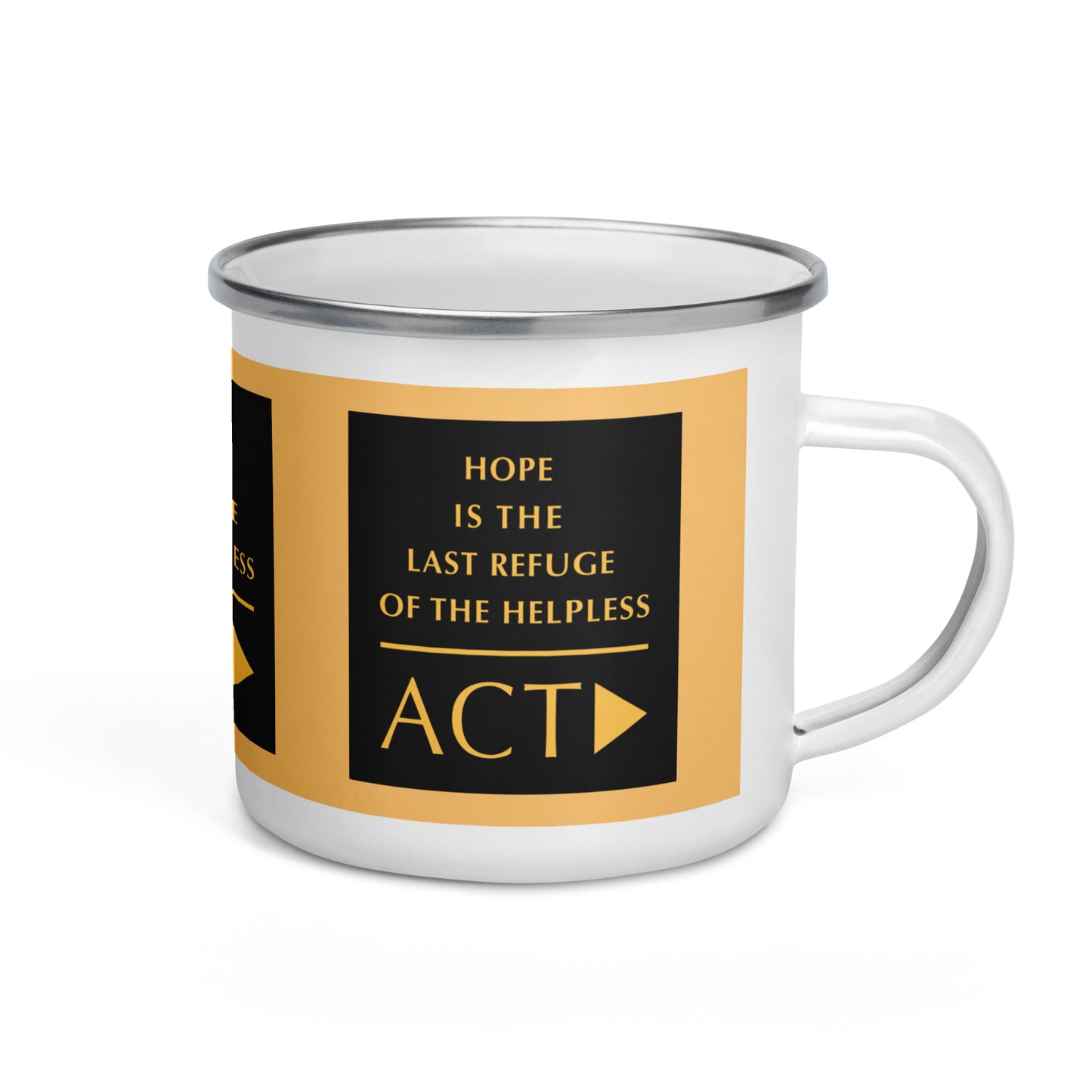 Enamel Mug (Reflections / Questions collection)