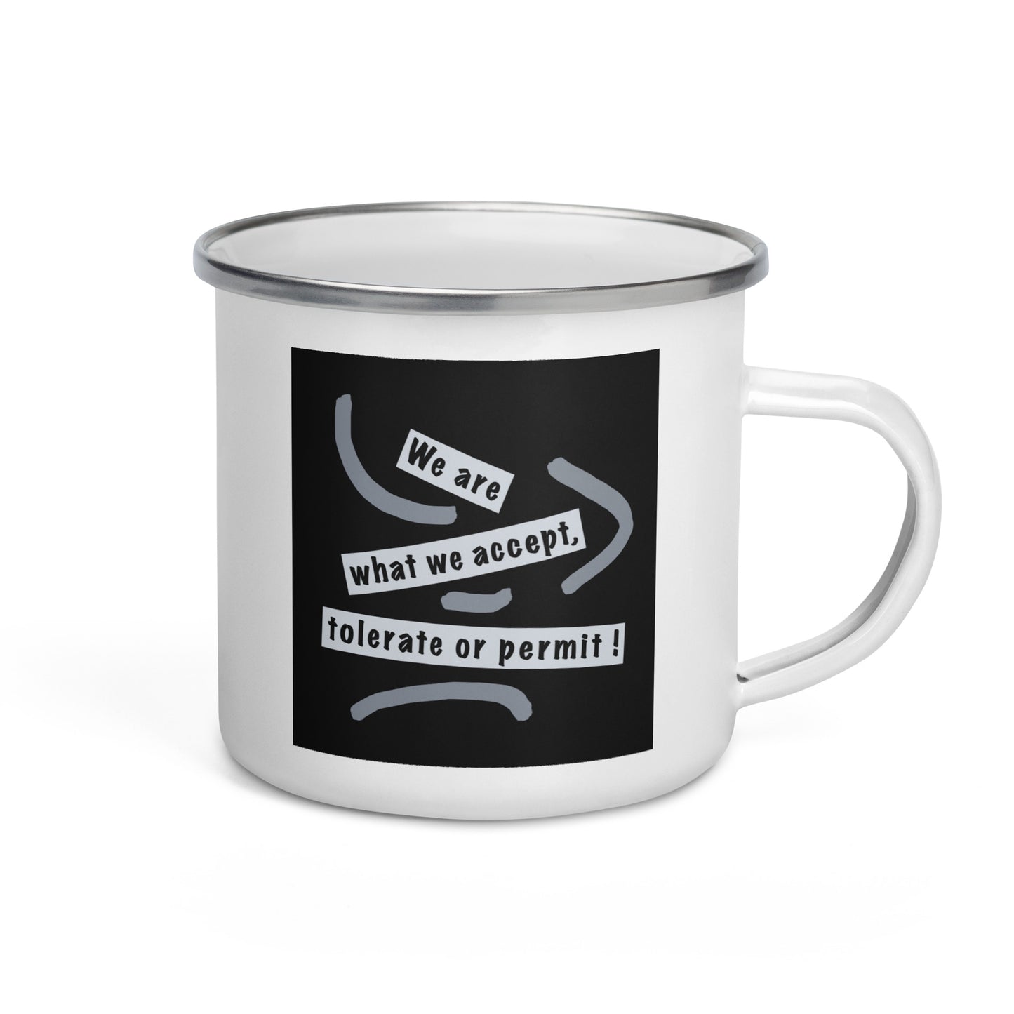 Enamel Mug (Reflections / Questions collection)