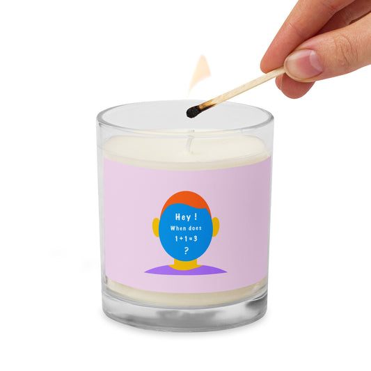 Glass jar soy wax candle (Egghead collection)