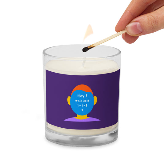 Glass jar soy wax candle (Egghead collection)