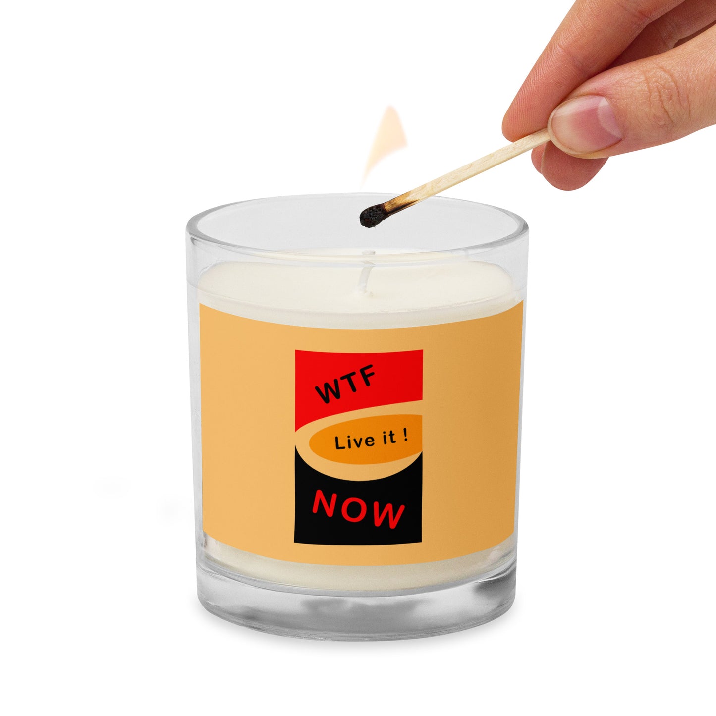 Glass jar soy wax candle (Just For Fun collection)