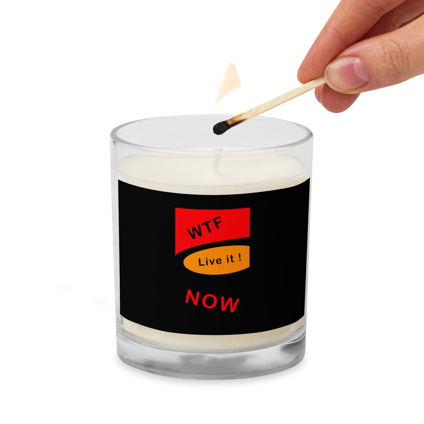 Glass jar soy wax candle (Just For Fun collection)