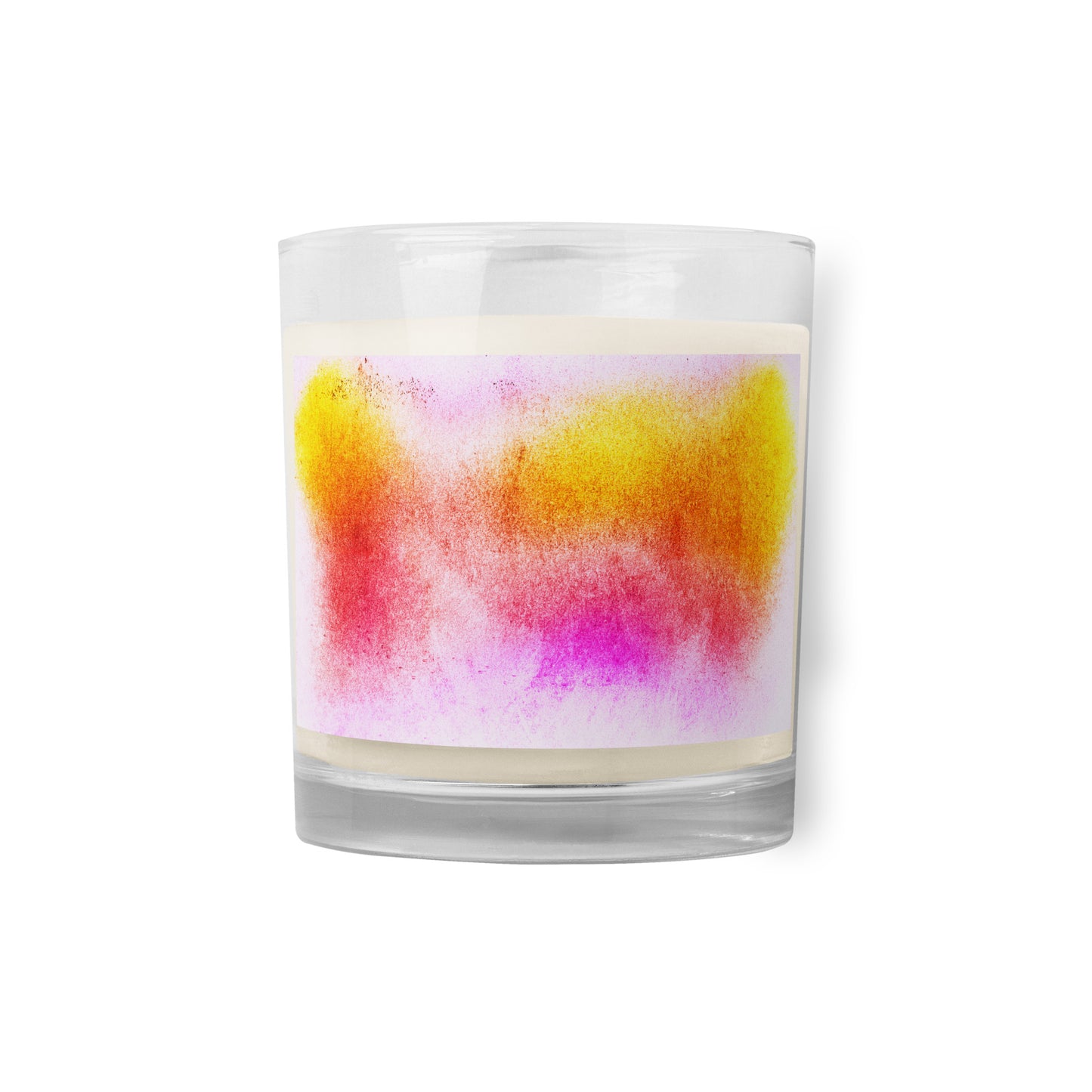 Glass jar soy wax candle (Abstract Chic collection)