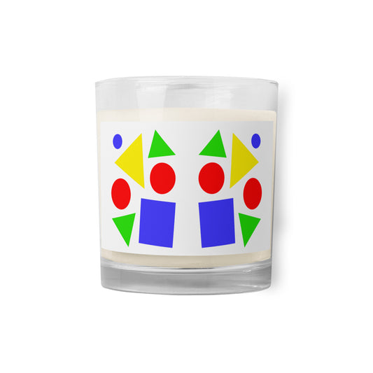 Glass jar soy wax candle (Abstract Chic collection)