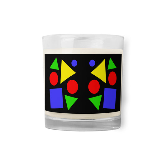 Glass jar soy wax candle (Abstract Chic collection)