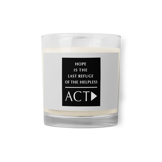 Glass jar soy wax candle (Reflections / Questions collection)