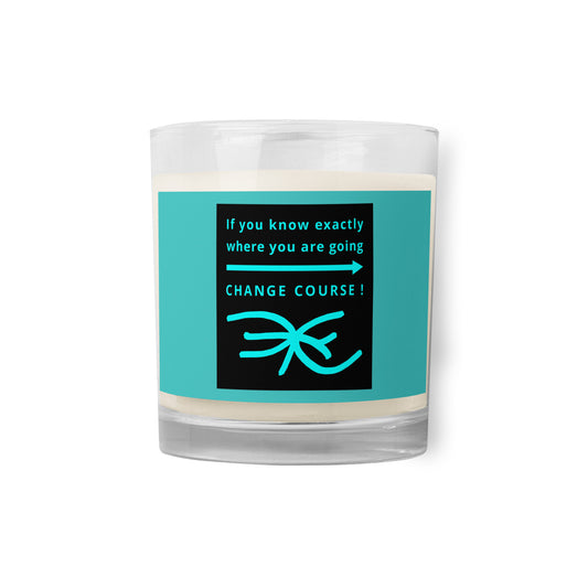 Glass jar soy wax candle (Reflections / Questions collection)