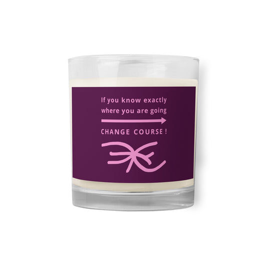 Glass jar soy wax candle (Reflections / Questions collection)