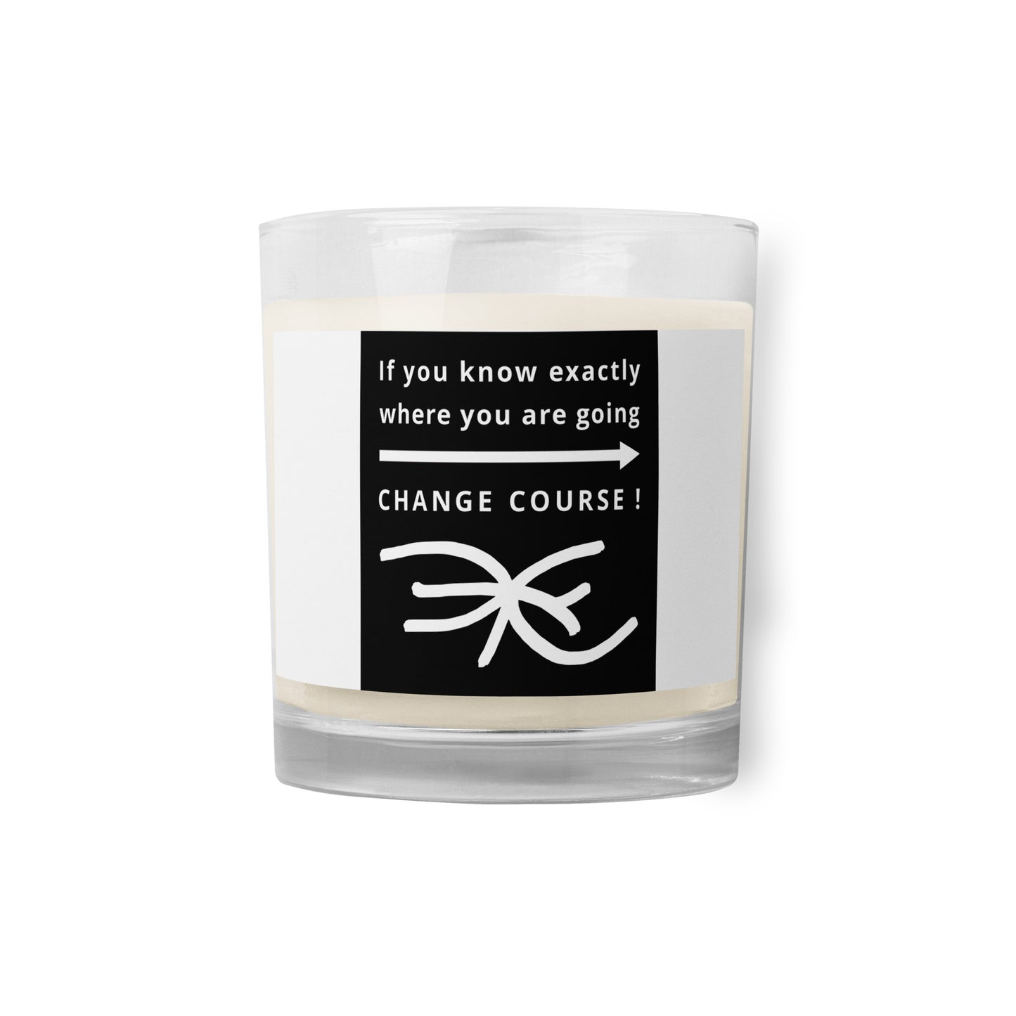 Glass jar soy wax candle (Reflections / Questions collection)