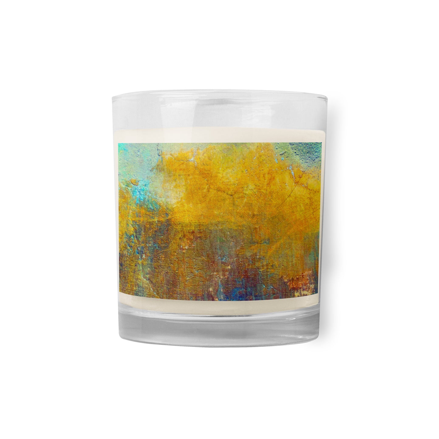 Glass jar soy wax candle (Abstract Chic collection)