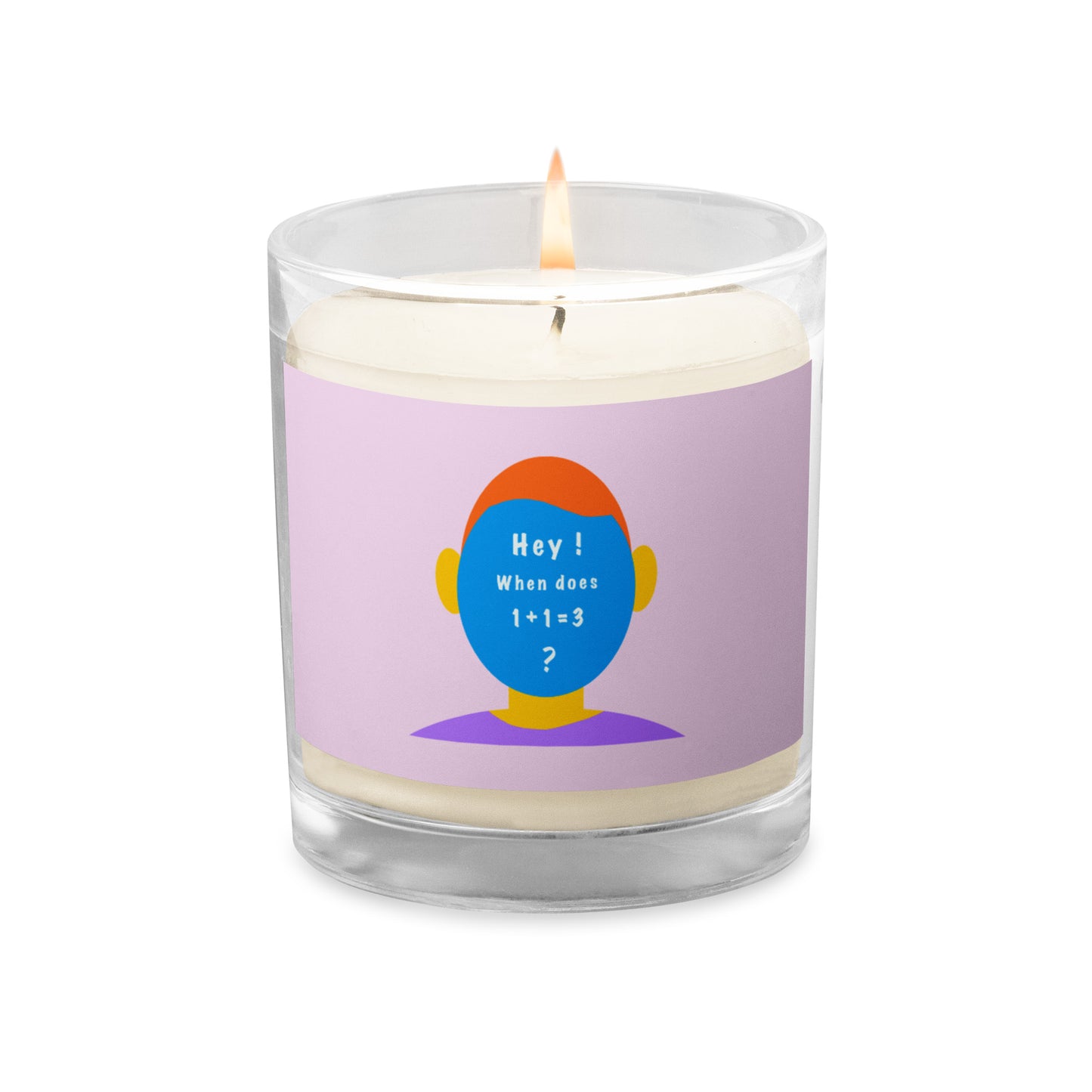 Glass jar soy wax candle (Egghead collection)