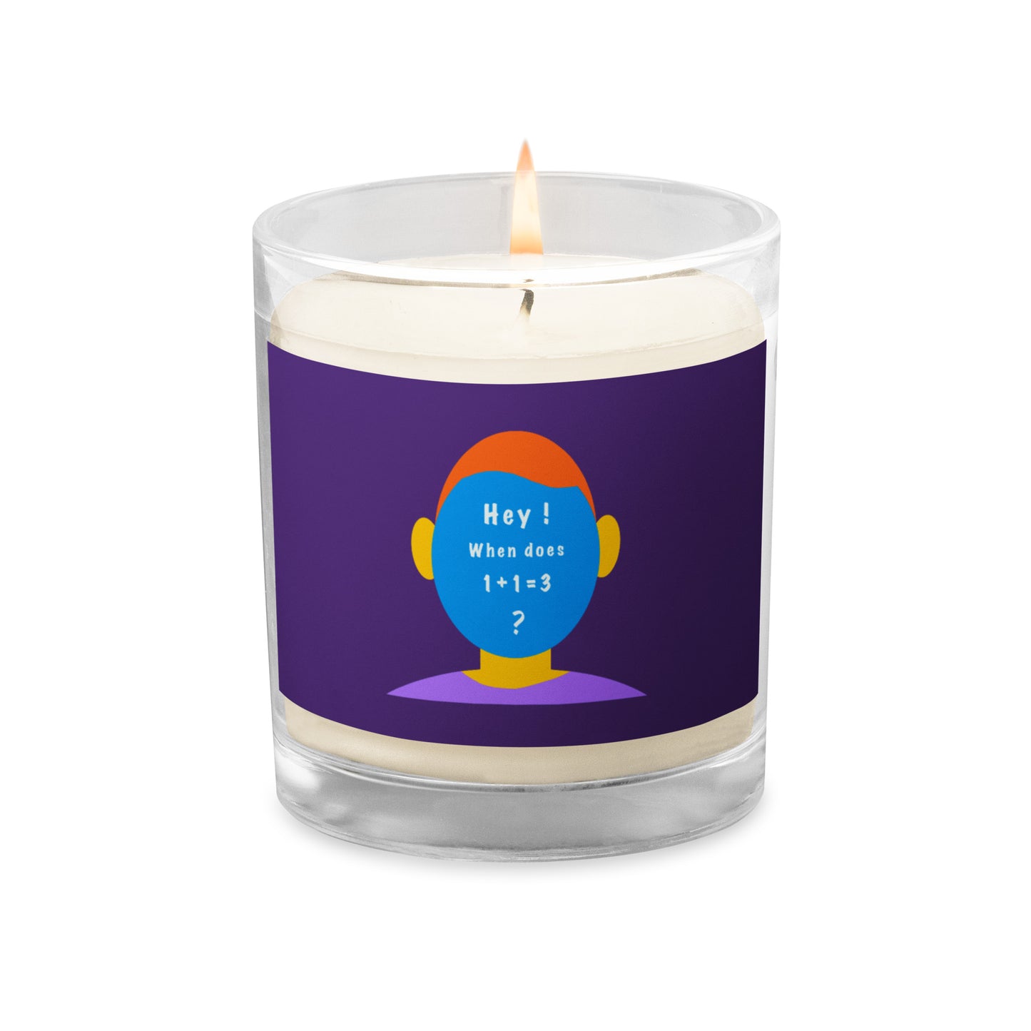 Glass jar soy wax candle (Egghead collection)