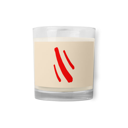 Glass jar soy wax candle (Abstract Chic collection)