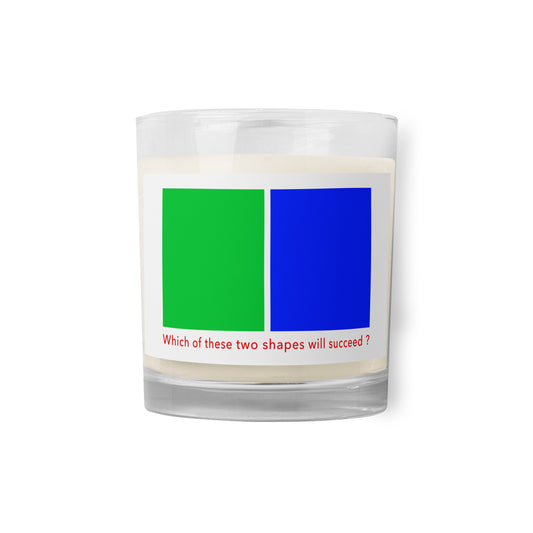 Glass jar soy wax candle (Reflections / Questions collection)