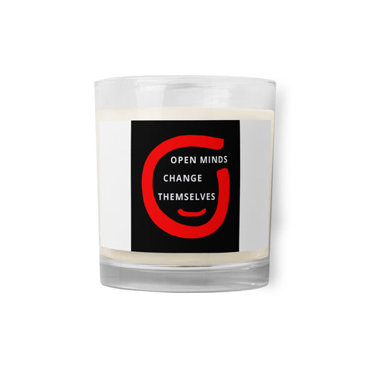 Glass jar soy wax candle (Reflections / Questions collection)