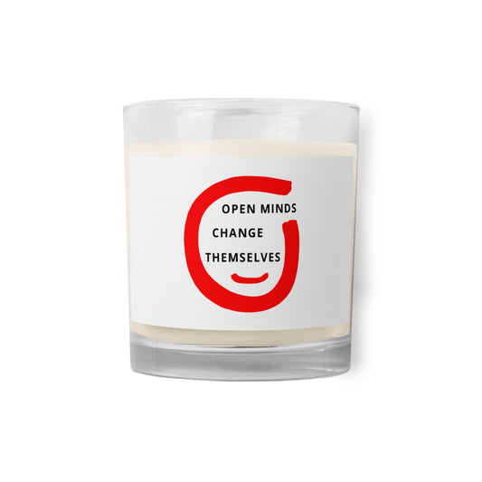 Glass jar soy wax candle (Reflections / Questions collection)