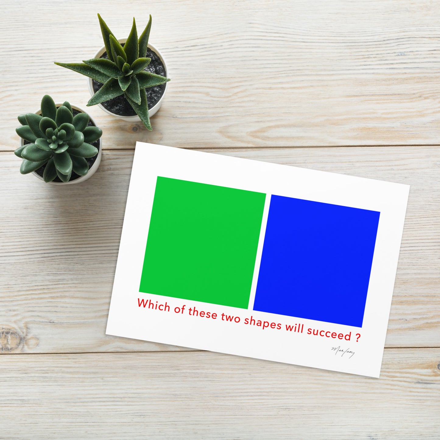 Greeting card (Reflections / Questions collection)