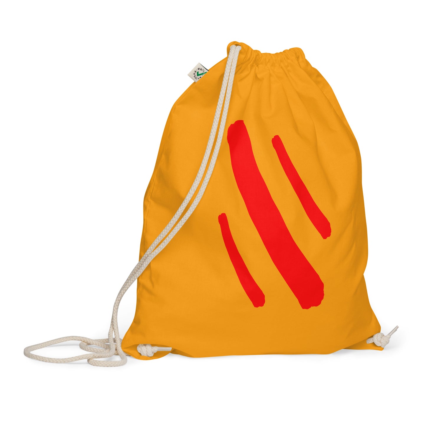 Organic cotton drawstring bag (Abstract Chic collection)