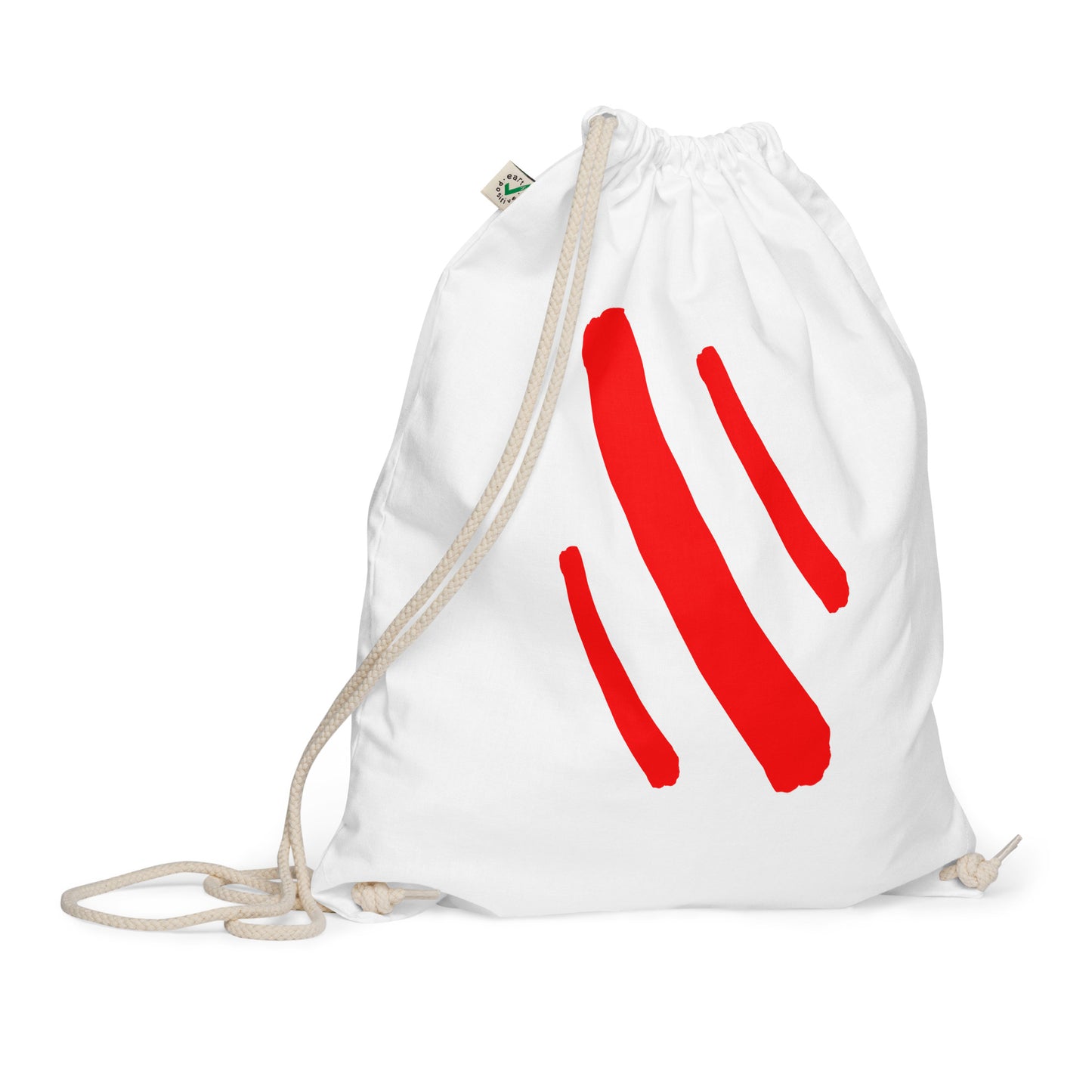 Organic cotton drawstring bag (Abstract Chic collection)