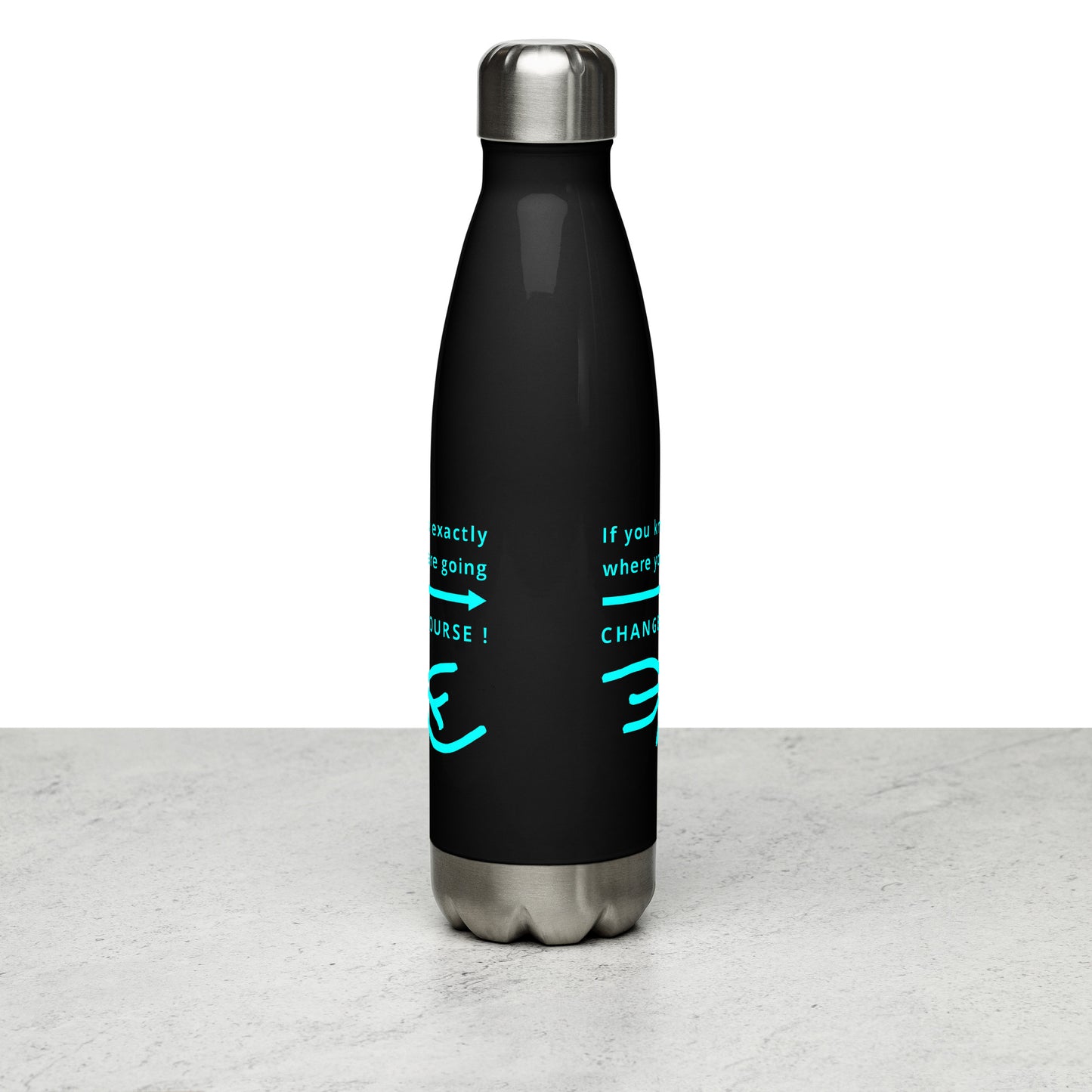 Stainless Steel Water Bottle (Reflections / Questions collection)