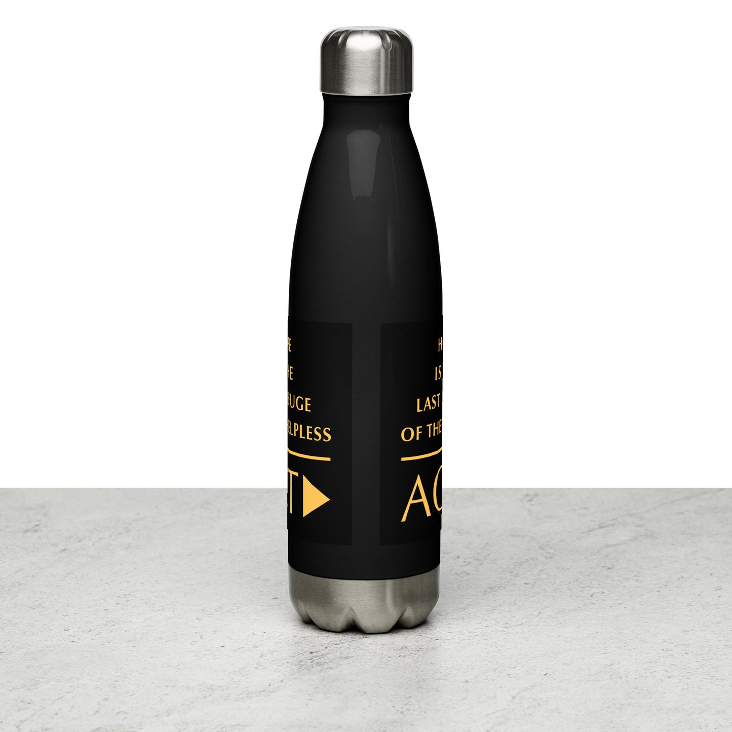 Stainless Steel Water Bottle (Reflections / Questions collection)