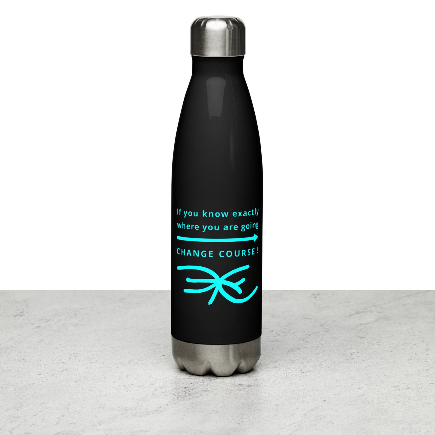 Stainless Steel Water Bottle (Reflections / Questions collection)