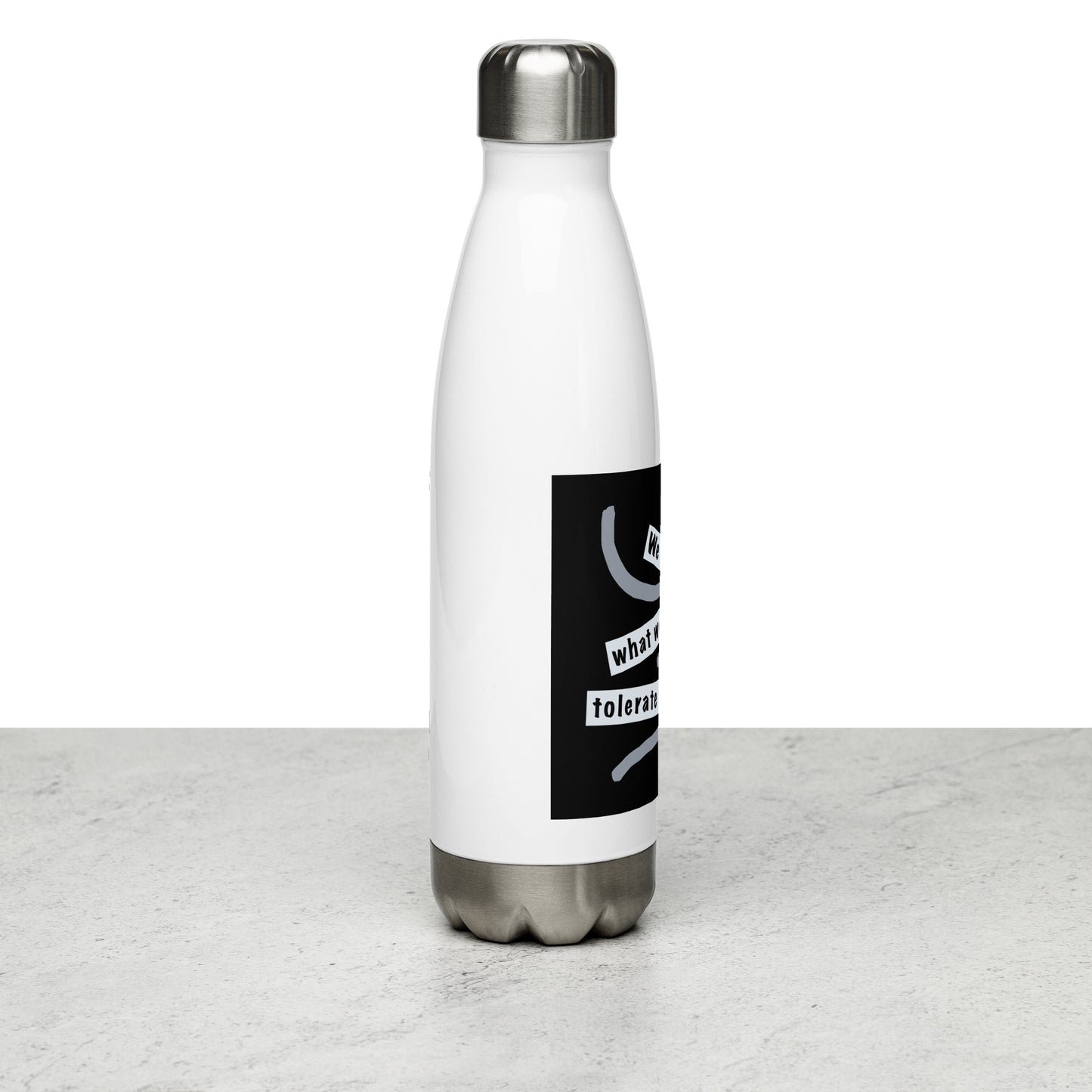 Stainless Steel Water Bottle (Reflections / Questions collection)