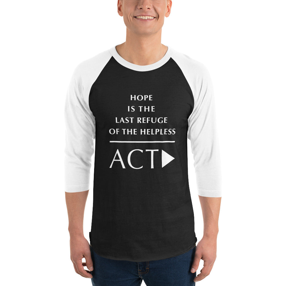 3/4 sleeve raglan shirt (Reflections / Questions collection)