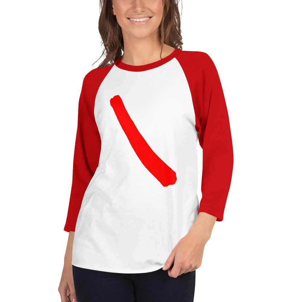 3/4 sleeve raglan shirt (Abstract Chic collection)