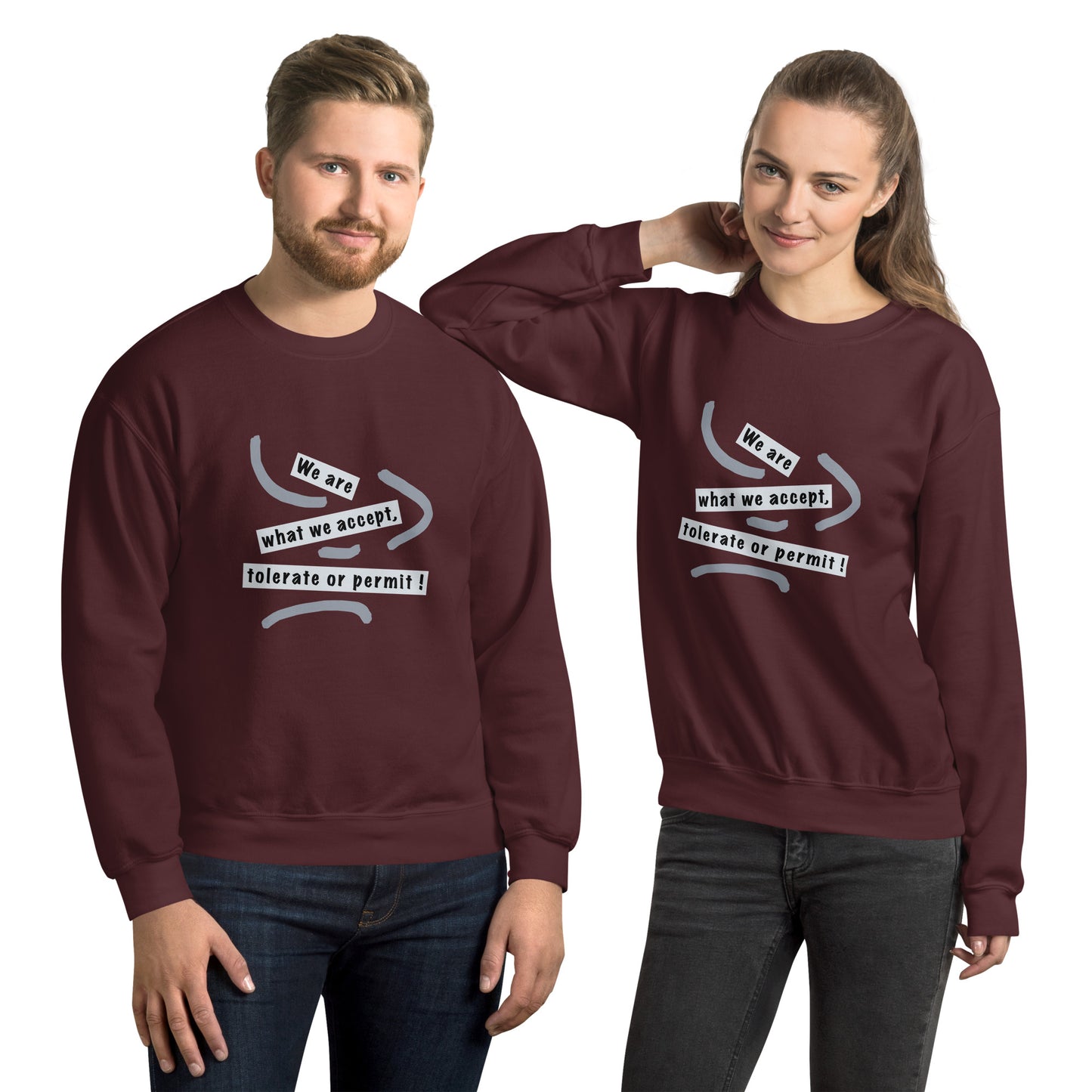 Unisex Sweatshirt (Reflections / Questions collection)