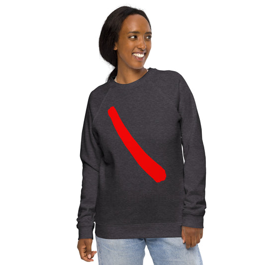 Unisex organic raglan sweatshirt (Abstract Chic collection)