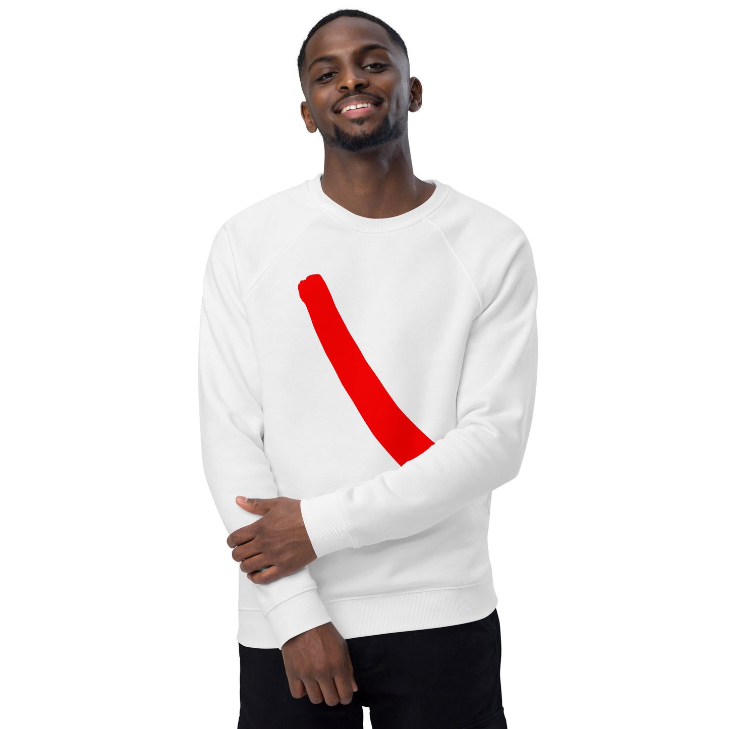 Unisex organic raglan sweatshirt (Abstract Chic collection)