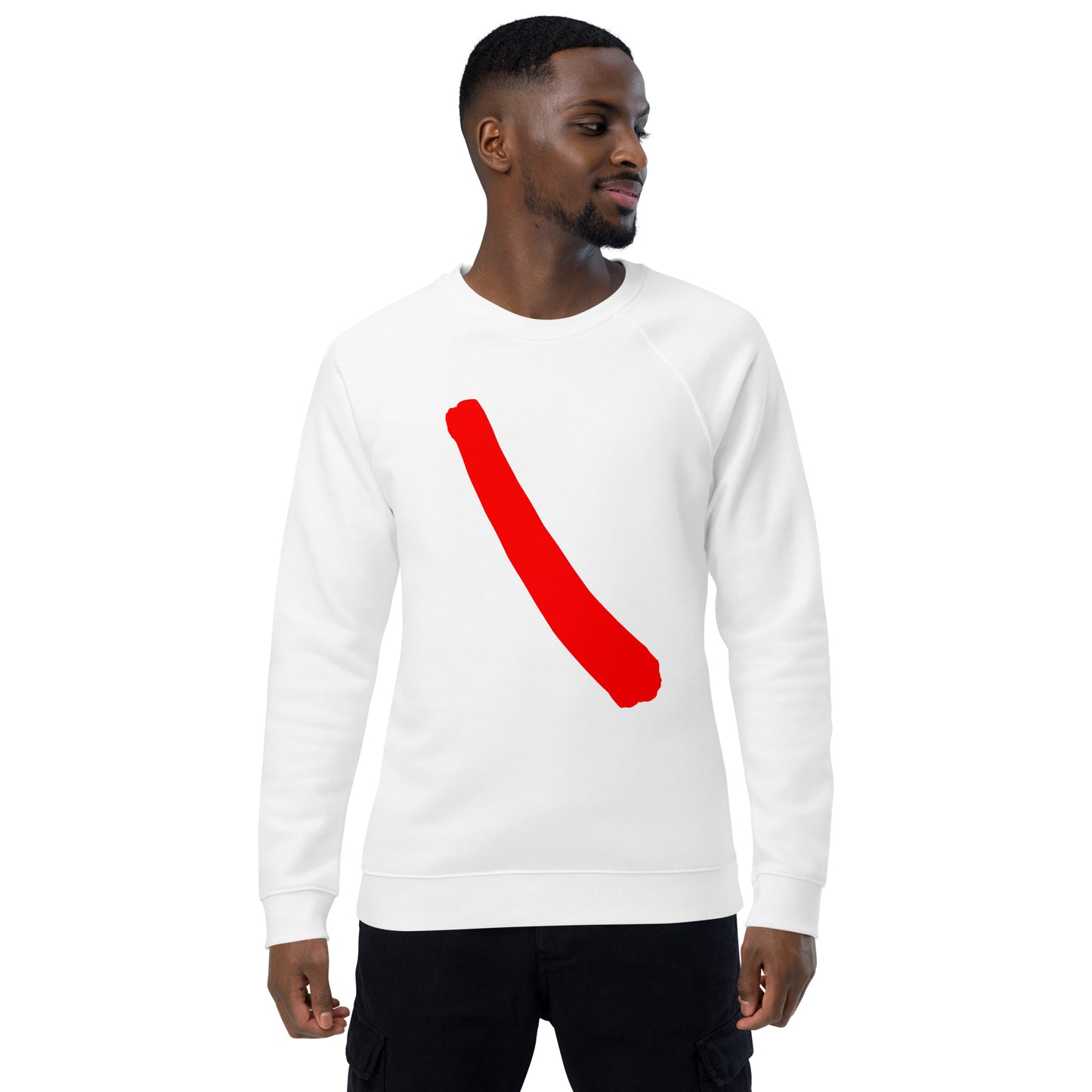 Unisex organic raglan sweatshirt (Abstract Chic collection)