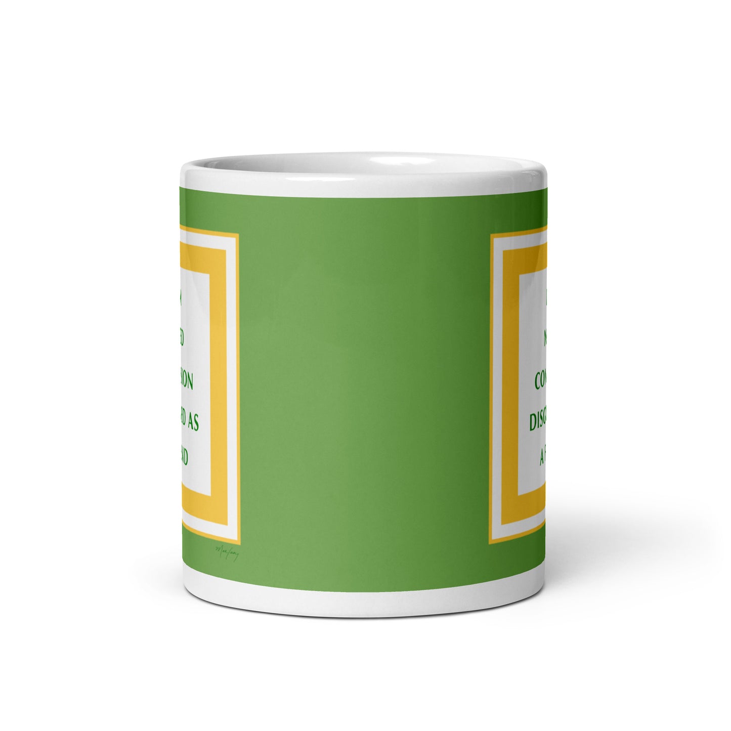 White glossy mug (Reflections / Questions collection)